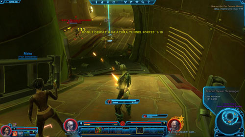 After you've reached the fork in w [3] there will be more enemies on the road leading to the Datacron - Galactic History 03 (Matrix Shard) - Datacrons - Star Wars: The Old Republic - Game Guide and Walkthrough
