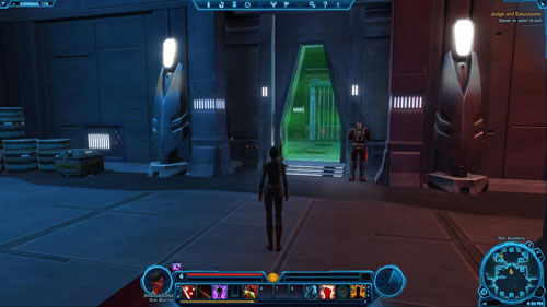 After a while you will have to judge the first prisoner - an assassin named Solentz - (L04) Judge and Executioner - Sith Warrior - Star Wars: The Old Republic - Game Guide and Walkthrough