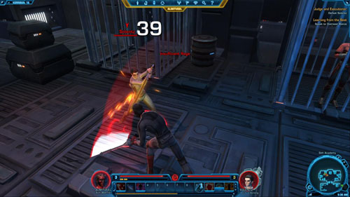 The second prisoner is Devotek - (L04) Judge and Executioner - Sith Warrior - Star Wars: The Old Republic - Game Guide and Walkthrough