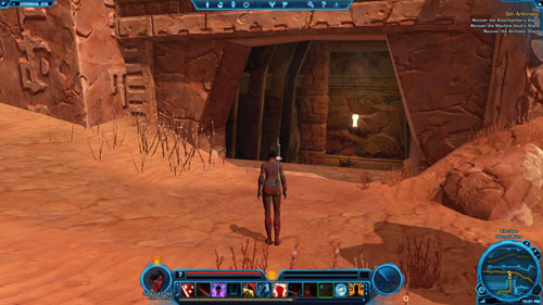 Inside you will be attacked by runaway slaves, but they're not dangerous - (L08) Sith Arithmetic - Sith Warrior - Star Wars: The Old Republic - Game Guide and Walkthrough