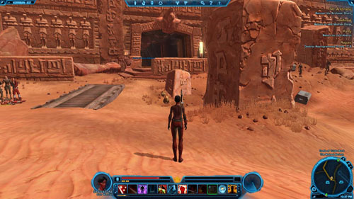 Keep close to the left wall while breaking through armies of slaves and a few Reprogrammed Guard Droids [+] - (L08) Sith Arithmetic - Sith Warrior - Star Wars: The Old Republic - Game Guide and Walkthrough