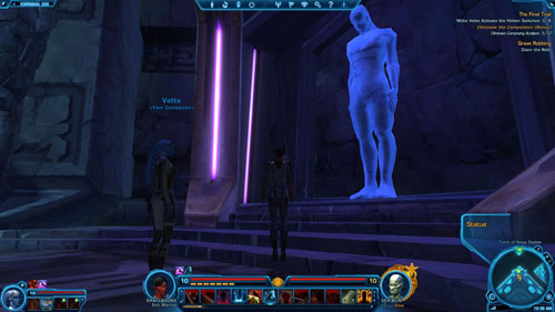 The second switch will be in a destroyed urn in [8] - (L11) The Final Trial - Sith Warrior - Star Wars: The Old Republic - Game Guide and Walkthrough