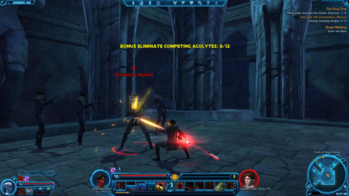Make Vette Activate the Hidden Switches: 0/4 - (L11) The Final Trial - Sith Warrior - Star Wars: The Old Republic - Game Guide and Walkthrough