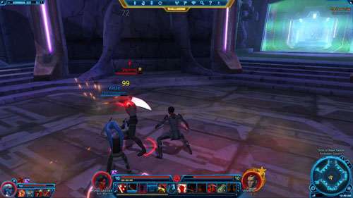 You can tell him he was pathetic, or that he fought well, or kill him instantly - (L11) The Final Trial - Sith Warrior - Star Wars: The Old Republic - Game Guide and Walkthrough