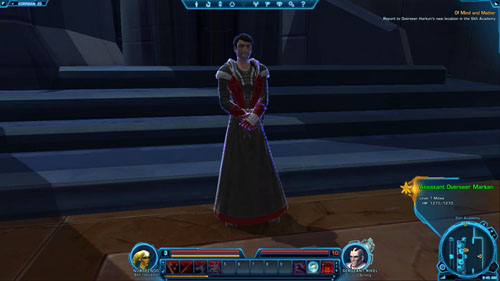 Speak to the Sith Inquisitor Trainer - (L03) A Fighting Chance - Sith Inquisitor - Star Wars: The Old Republic - Game Guide and Walkthrough