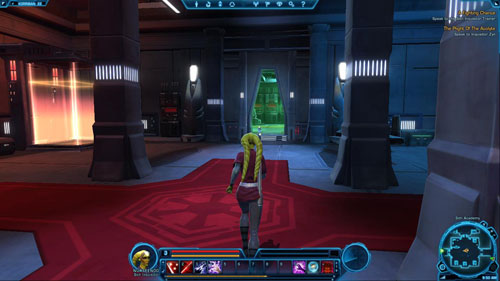 Once you're there, talk to Inquisitor Zyn, who's at the end of the room - (L04) The Plight of Acolyte - Sith Inquisitor - Star Wars: The Old Republic - Game Guide and Walkthrough