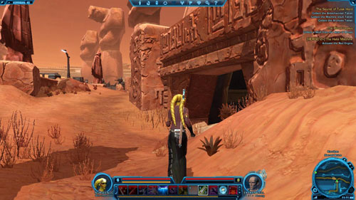 Inside you will be attacked by runaway slaves but they're not dangerous - (L07) The Secret of Tulak Hord - Sith Inquisitor - Star Wars: The Old Republic - Game Guide and Walkthrough