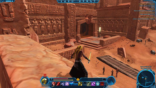 Keep close to the left wall while breaking through armies of slaves and a few Reprogrammed Guard Droids [+] - (L07) The Secret of Tulak Hord - Sith Inquisitor - Star Wars: The Old Republic - Game Guide and Walkthrough