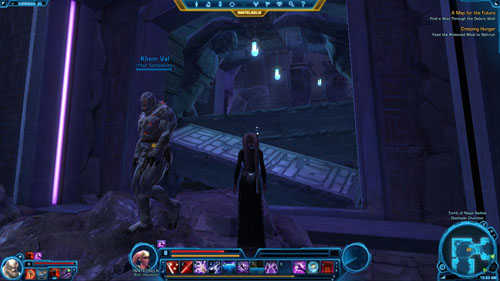 Return to Overseer Harkun - (L11) A Map for the Future - Sith Inquisitor - Star Wars: The Old Republic - Game Guide and Walkthrough
