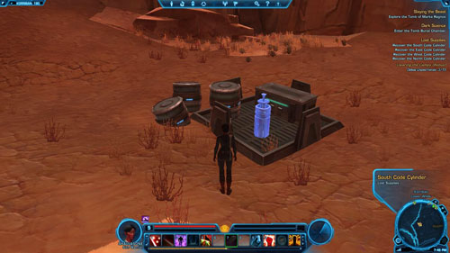 Recover the East Code Cylinder - (L07) Lost Supplies - Korriban - Star Wars: The Old Republic - Game Guide and Walkthrough