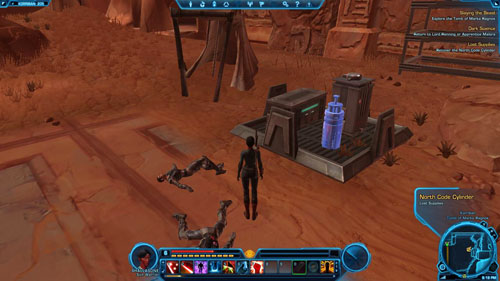 Open the Research Supply Crate - (L07) Lost Supplies - Korriban - Star Wars: The Old Republic - Game Guide and Walkthrough