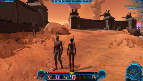 Go past the space shuttle and take a look at the metal pier on the left - Galactic History 15 (+2 Endurance) - Datacrons - Star Wars: The Old Republic - Game Guide and Walkthrough