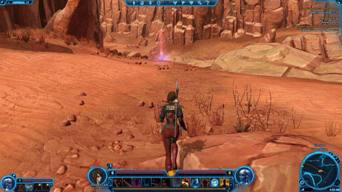The Datacron is just by the rock edge - Galactic History 16 (+2 Willpower) - Datacrons - Star Wars: The Old Republic - Game Guide and Walkthrough