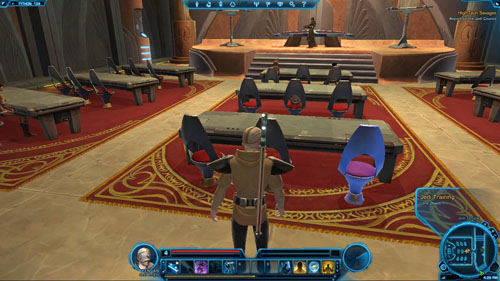 [2]: Jedi Council (Lore Object) - reading the sigh by the big gate will result in obtaining a Codex entry - Organizations: Jedi Council - 45 XP - (04) Jedi Temple - Places - Star Wars: The Old Republic - Game Guide and Walkthrough
