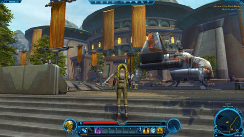 Speak to Master Satele Shan - (L01) Attack of the Flesh Raiders - Jedi Knight - Star Wars: The Old Republic - Game Guide and Walkthrough