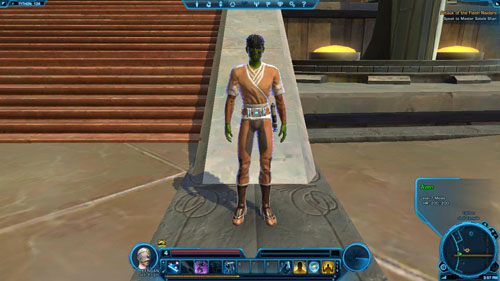 Speak with Master Muheeda - (L02) The Arm That Holds the Saber - Jedi Knight - Star Wars: The Old Republic - Game Guide and Walkthrough