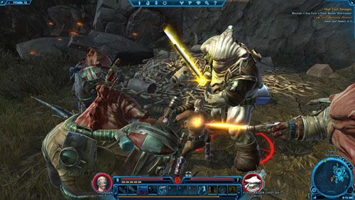 Recover a Key from a Flesh Raider Warmaster - (L05) High-tech Savages - Jedi Knight - Star Wars: The Old Republic - Game Guide and Walkthrough