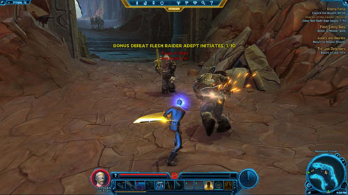Confront the Flesh Raider Ravager Chieftain - (L06) Enemy Force - Jedi Knight - Star Wars: The Old Republic - Game Guide and Walkthrough