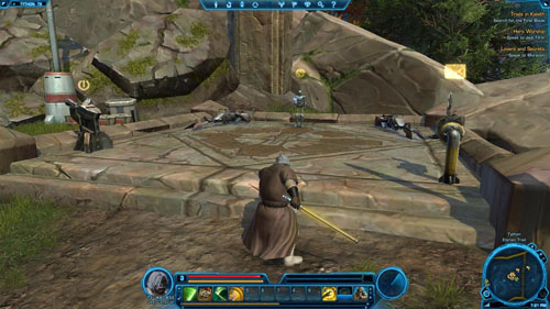 Inspect the Stone Carving - (L04) Trails in Kaleth - Jedi Consular - Star Wars: The Old Republic - Game Guide and Walkthrough