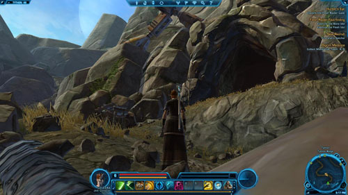 Watch out especially for Flesh Raider Boneguards [+] once you're inside the cave - (L06) Hunters Eye - Jedi Consular - Star Wars: The Old Republic - Game Guide and Walkthrough