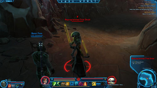 Enter the story area in [4] through the green force field - (L07) Rajivaris Legacy - Jedi Consular - Star Wars: The Old Republic - Game Guide and Walkthrough