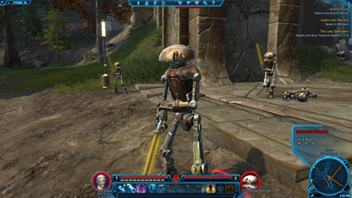 Disable and Scan Tythonian Seekers: 0/6 - (L05) The Last Defenders - Tython - Star Wars: The Old Republic - Game Guide and Walkthrough