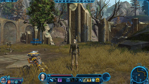 When you find a breach in the wall, use it and run, following the arrows on the map above - Galactic History 11 (Matrix Shard) - Datacrons - Star Wars: The Old Republic - Game Guide and Walkthrough