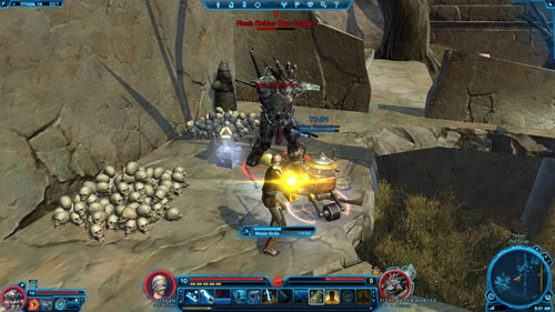 Pick up the Datacron lying by the piles of skulls - Galactic History 11 (Matrix Shard) - Datacrons - Star Wars: The Old Republic - Game Guide and Walkthrough