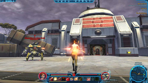 Inside the Separatist Base defeat a Separatist Trooper [+] and then go to the elevator in [10] - (L07) Mannett Point - Trooper - Star Wars: The Old Republic - Game Guide and Walkthrough