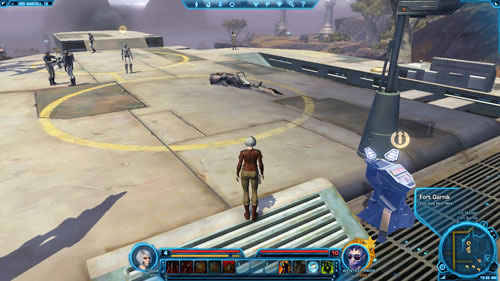 Another quick travel point is in the cantina (the entrance is in [2]) - (L04) Desperate Times - Smuggler - Star Wars: The Old Republic - Game Guide and Walkthrough