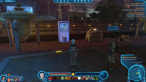 Make your way to the corridor in [7] - (L09) Securing the Landing Zone - Ord Mantell - Star Wars: The Old Republic - Game Guide and Walkthrough