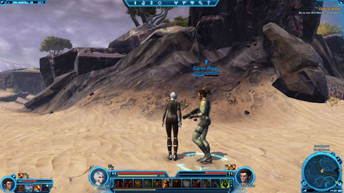 Then go on the rock shown in the picture below - Galactic History 12 (+2 Aim) - Datacrons - Star Wars: The Old Republic - Game Guide and Walkthrough