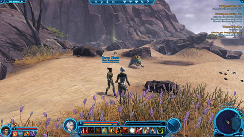 The Datacron is hidden behind one of the dunes - Galactic History 13 (+2 Presence) - Datacrons - Star Wars: The Old Republic - Game Guide and Walkthrough
