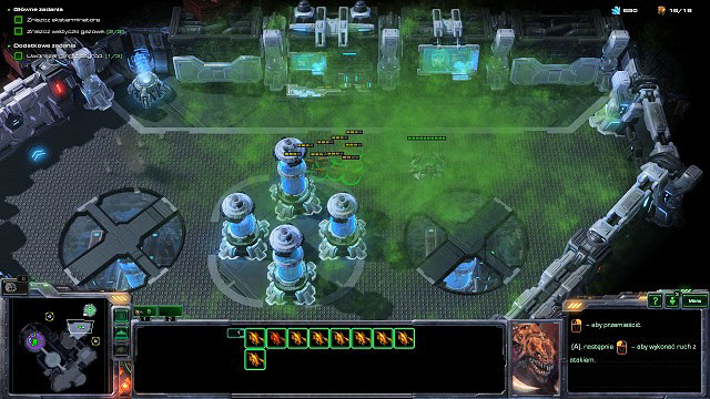 In point [2] your further passage will be cut off by a cloud of poison gas - Lab Rat - Umoji missions - StarCraft II: Heart of the Swarm - Game Guide and Walkthrough