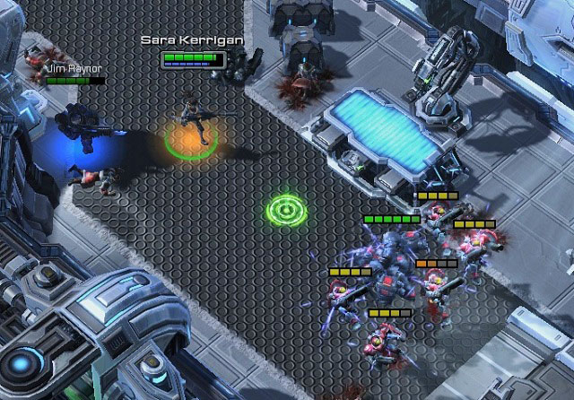Right behind the corner, you will encounter another group of enemies - Back in the Saddle - Umoji missions - StarCraft II: Heart of the Swarm - Game Guide and Walkthrough