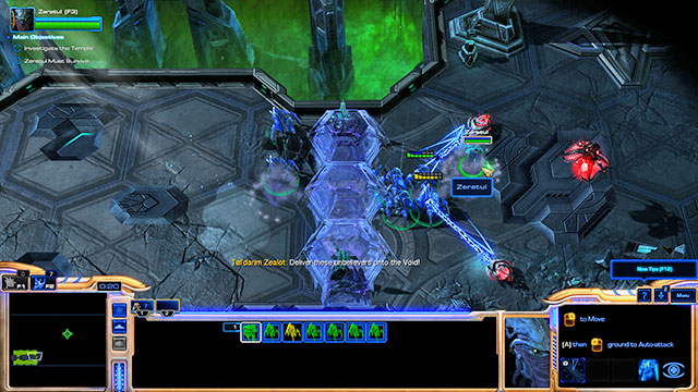 You start with Zeratul and six stalkers - Mission 3 - Evil Awoken - Campaign - Whispers of Oblivion - StarCraft II: Legacy of the Void - Game Guide and Walkthrough