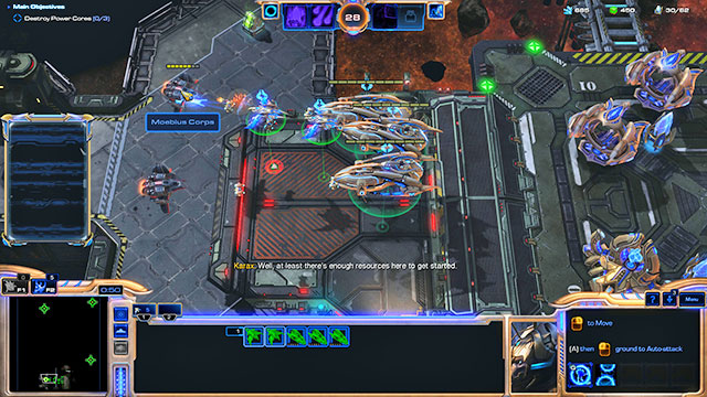 First, send one worker in order to gather all nearby containers - Mission 14 - Templars Charge - Campaign - Legacy of the Void - StarCraft II: Legacy of the Void - Game Guide and Walkthrough