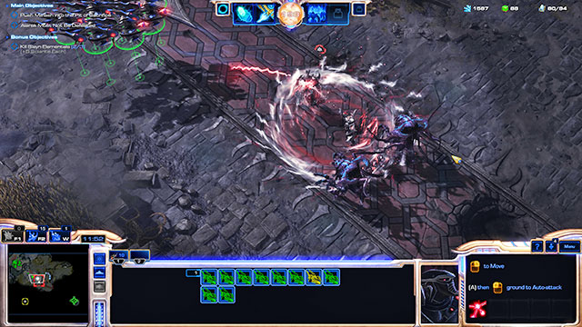 Your base will be occasionally attacked by small protoss groups - Mission 13 - RakShir - Campaign - Legacy of the Void - StarCraft II: Legacy of the Void - Game Guide and Walkthrough