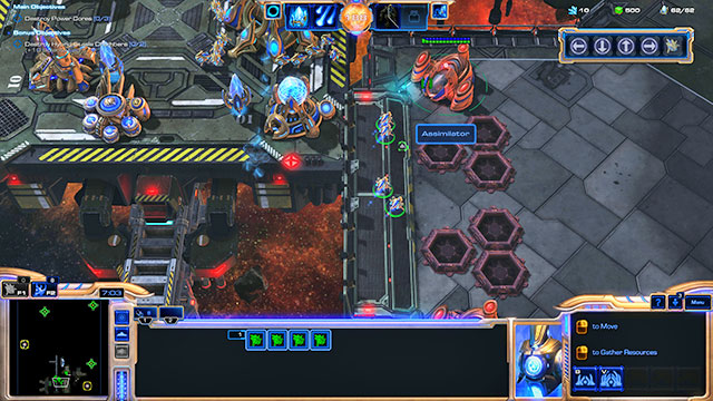 Once you use all resources in the starting location, send your army to clean another one - Mission 14 - Templars Charge - Campaign - Legacy of the Void - StarCraft II: Legacy of the Void - Game Guide and Walkthrough