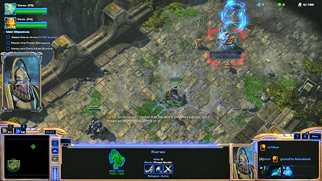 Move both characters [17] at the first enemy group [18] and take over the enemy immortal unit - Mission 17 - Templars Return - Campaign - Legacy of the Void - StarCraft II: Legacy of the Void - Game Guide and Walkthrough