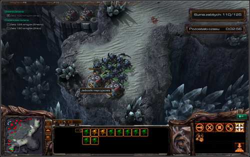 Watch for isolated groups of enemies and attack them by approaching while underground - Infestation - Challenges - StarCraft II: Wings of Liberty - Game Guide and Walkthrough