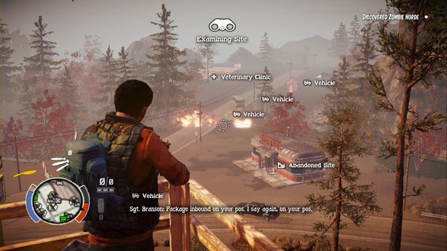After targeting two hordes of zombies army will bomb them and youll finish the mission - Army (main missions) - Walkthrough - State of Decay - Game Guide and Walkthrough