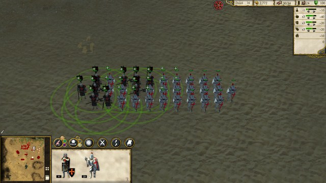 Sergeant at Arms is able to increase the defenses of nearby allied units. - Crusaders - Units - Stronghold: Crusader II - Game Guide and Walkthrough
