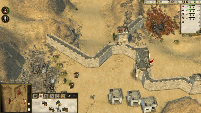 Build a wall on the North-Eastern side of your settlement to prevent the enemy from attacking your Stone Quarries. - Ambush - Learning Campaign - Lionheart - Stronghold: Crusader II - Game Guide and Walkthrough