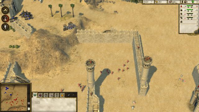 Catapults should make a short work off this wall. - The Holy City - Learning Campaign - Saladin - Stronghold: Crusader II - Game Guide and Walkthrough