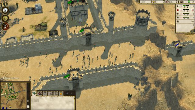 The last pair of walls - the more units you managed to bring here, the easier your job will be. - Justice - Learning Campaign - Saladin - Stronghold: Crusader II - Game Guide and Walkthrough