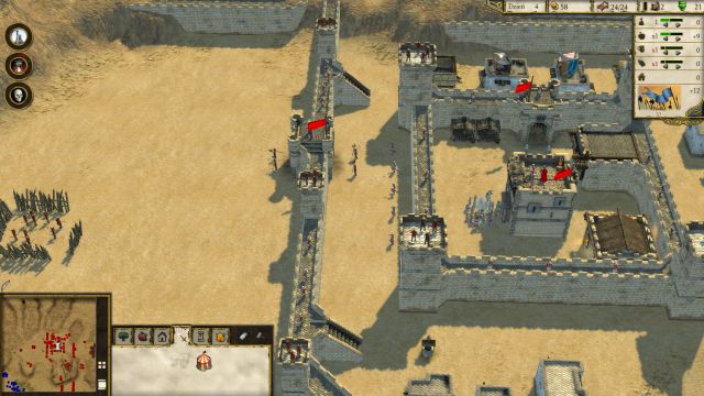 Enemy castle in the last mission is a pure disappointment... - The Horns of Hattin - Learning Campaign - Freedom Fighters - Stronghold: Crusader II - Game Guide and Walkthrough