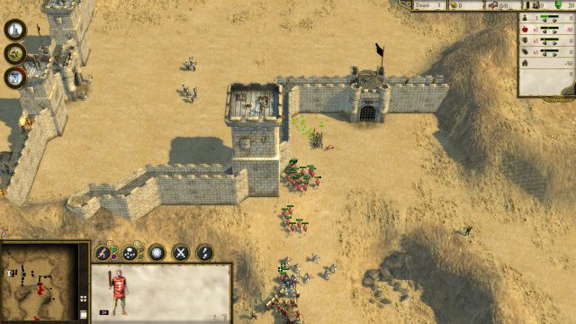 Sometimes the enemy can surprise - this time a Man Trap hidden near the wall. - Swine - Learning Campaign - Delivering Justice - Stronghold: Crusader II - Game Guide and Walkthrough
