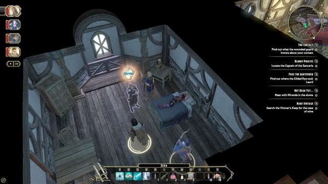 Go to the first floor of the inn (M5, Inn), where you find Janstin - Remaining side quests - Market District/Slums M5 - Sword Coast Legends - Game Guide and Walkthrough