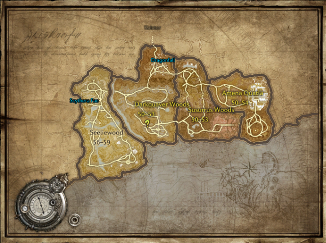 The Sylvanoth province. - Levels 48-53 - Raising in experience by completing quests - TERA - Fast leveling - Game Guide and Walkthrough